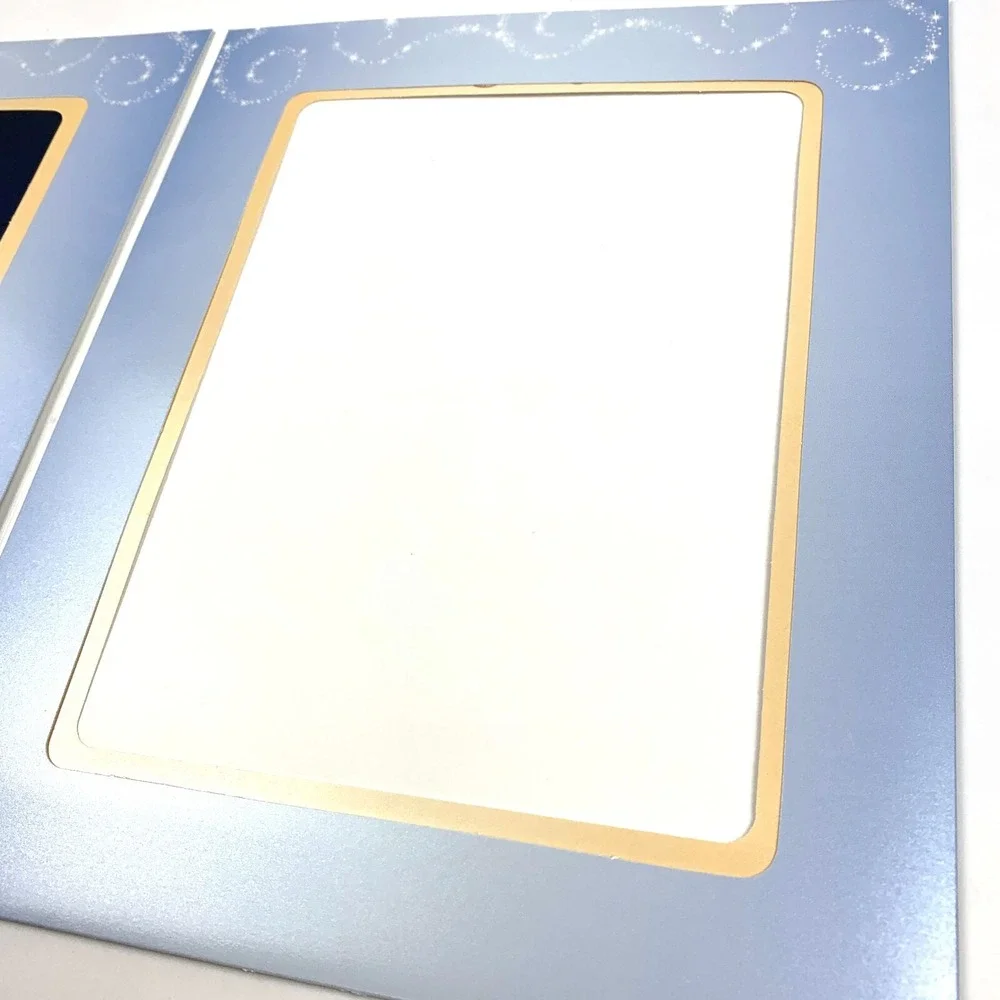 WDW Magic Kingdom Cinderellas Royal Table Photo‎ Folder Frame Night Castle Blue