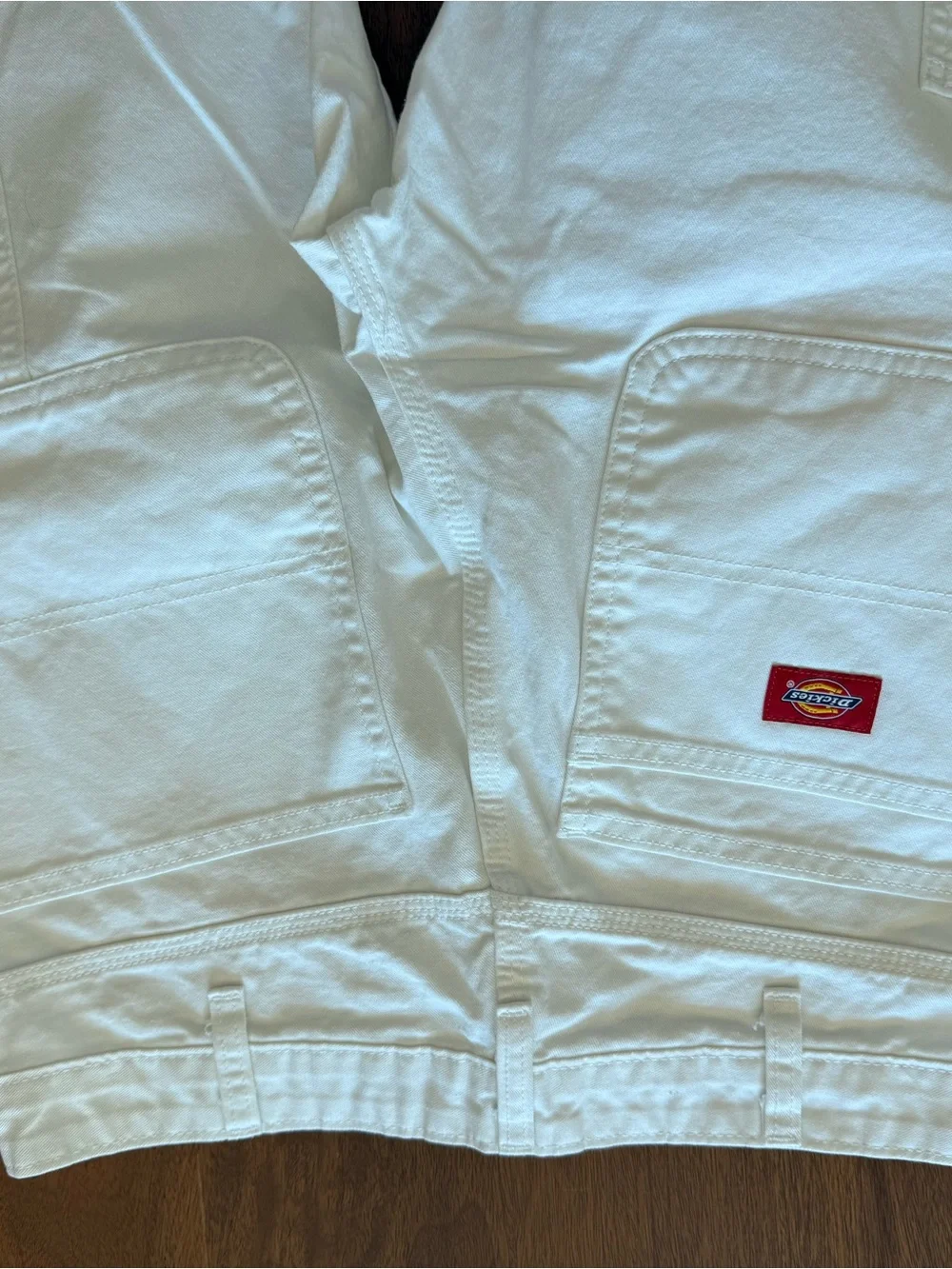 Dickies White Workwear Straight-Leg Pants