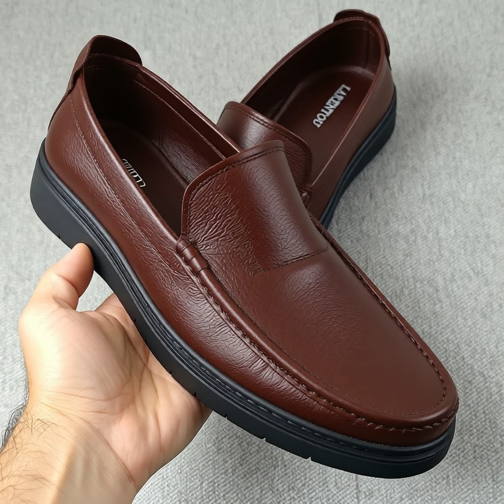 mocassin pour homme en vrai cuir .confortable et souple