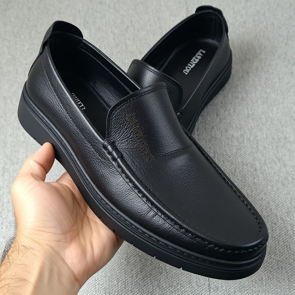 Chaussure pour homme en vrai cuir .confortable et souple
